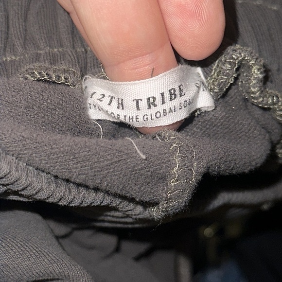 12TH TRIBE elastic waist pull on joggers pants Small/Medium - Picture 6 of 7